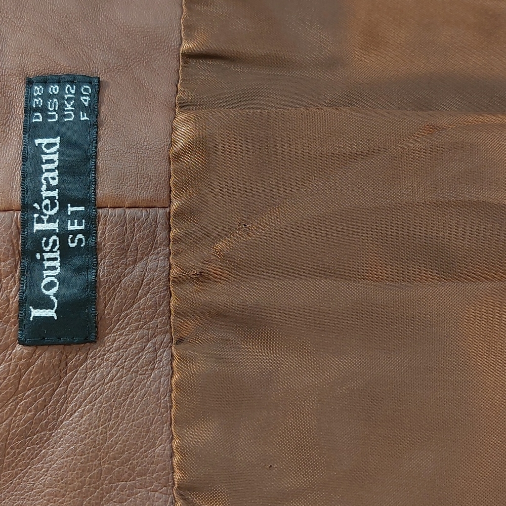 Vintage Louis Feraud Leather Vest - Picture 13 of 14